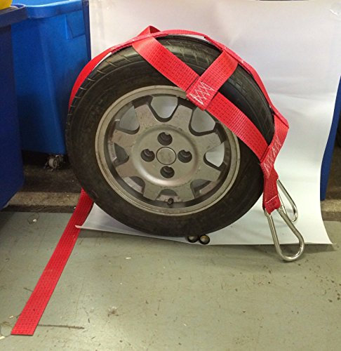 Spec Lift and Dolly Sangles de récupération pour harnais de voiture avec crochets plats