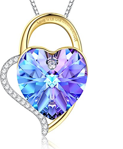 LEKANI Liebe Dich für Immer Kette Damen Herzkette Rose Halskette 925 Sterling Silber Schmuck Geschenk für Frauen Sie Frau Freundin Mama Oma Geschenke Valentinstag Muttertags Weihnachten