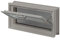 Fuchs Design Ventana de ventilación (384x189x80 mm) gris guijarro en lugar de 2 bloques de vidrio tamaño 19x19x8 cm - con mosquitera