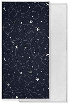 FANTAZIO Towels Kitchen Bar Mop Towels Random Graffiti Line Black Background Hand Towels