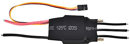 Topiky Contrôleur de Vitesse électrique refroidi à l'eau étanche à l'eau sans balais ESC 60A avec UBEC 5V/3A, dissipe la Chaleur/Faible Bruit/Plug and Play, pour Le modèle de Bateau de pièce RC