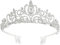 Tiara Kristallkrone für Bridal, Prinzessin Diadem Hochzeit Tiara Crown für Hochzeit Abschlussbälle Proms Festzüge Parties Geburtstag