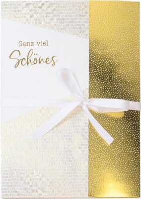 Sammelmappe A4 mit Schleifband, goldveredelt, einzigartiges Design, 1 Stück