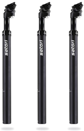 DJC Satori Fahrrad-Sattelstütze, Stoßdämpfer, Sattelstütze, 27.2,28.6,31.6 mm Solo (messen Sie Ihren Sattelstütze-Durchmesser vor dem Kauf, 30.4 mm (bestehen aus 27.2 Sattelstütze und 30.4 Shiman))