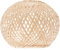 SOLUSTRE Woven Lampe Schatten Rattan Tisch Lampe Schatten Handarbeit Gewebt Wicker Rattan Lampenschirm für Schlafzimmer Bauernhaus Wohnzimmer Licht Gelb