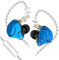 CCA KZ ZSN Pro X In Ear Kopfhörer 1BA 1DD Stereo Earbuds Kopfhörer HiFi Sport Gaming 3.5 mm Wagenheber Kopfhörer Komfort Verschleiß für Telefon Computer Tablet-Blue Mit Mikrofon