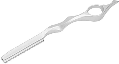 Haar-Effiliermesser Feather Rasierhobel Messer Kamm Haar Styling Schneider Haarschneidehilfe Clip,Haarschneidemittel,Haarstrukturierung,Edelstahl für Salon für Zuhause,für Frauen für Männer (Silber)