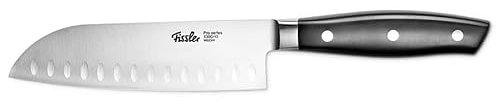 Fissler PROFI Santoku Messer 165mm - Hochwertig, Klinge 16,5cm, Spezialklingen-Edelstahl geschmiedet - scharf, Santokumesser Rostfrei, asiatisches Küchenmesser breites Klingenblatt