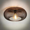 famlights in Schwarz-matt industrielle Dekorativ LOLA E27 Metall Wohnzimmer Schlafzimmer | 1-flammig