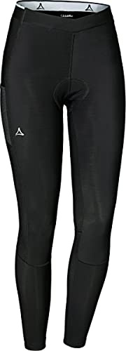 Schöffel Damen Skin Pants Warm 4h L, warme, atmungsaktive Radhose mit Polster für optimale Performance, Fahrrad Unterhosen mit bakteriostatischer Silbernitrat-Behandlung gegen Gerüche