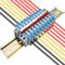 CTRICALVER Kit de Bornier de Rail DIN, 10 pcs Connecteurs Electriques Rapides (bleu), Avec Bande de Repérage, Module Fixe et Bande de Connexion (2/3/4/5 Pin)