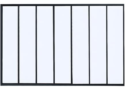 Vente-unique Atelier Glaswand - 210 x 130 cm - Aluminium - Schwarz - Bayview