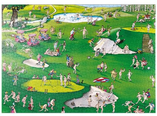 MyPuzzle Golfer’s Paradise - Blachon - Cartoon Classics - Premium 1000 Teile Puzzle - MyPuzzle Sonderkollektion von Heye Puzzle