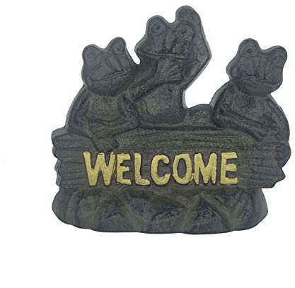 Butée de porte en fonte lourde en forme de grenouille, butée de porte décorative en forme d'animal rustique, jolie butée de porte, cale de porte vintage en forme de grenouille, pour arrêter votre