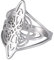kkjoy Hexen Knoten Ring Edelstahl Magischer Knoten 4-Punkt Keltischer Knoten Hexerei Amulett Ringe für Frauen Mädchen