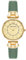 Anne Klein Women's Leather Strap Watch Green/Gold