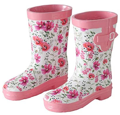ReWu Keramik Blumentopf Planztopf Gummistiefel 1 STK. für Innen und Aussen und für Kräuter Pflanzen und Blumen