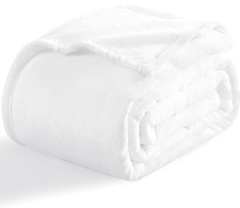 RUIKASI Kuscheldecke Flauschig Riesig Weiß - 230x270 cm Decke Sofa Warm, Fleecedecke Riesen Weiss Couchdecke, Überwurf als Wohnzimmer Weich für Winter