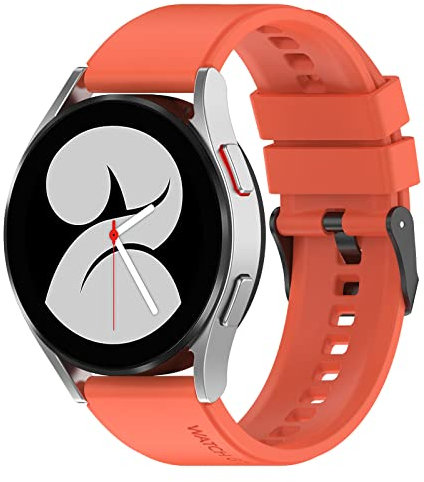 Armband für Huawei Watch GT2 46mm, Silikon Ersatz Uhrenarmband kompatibel mit Huawei Watch GT3/GT3 Pro/GT2 Pro, 22mm (Orange)