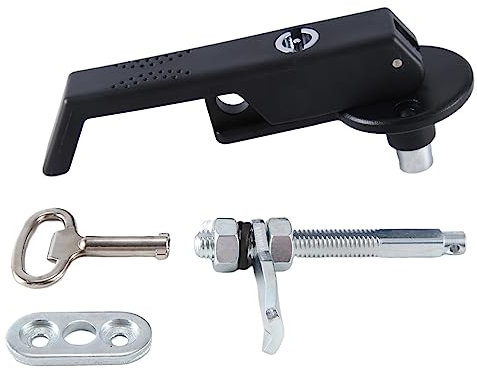 Qutsvosh Kann das Türschloss nach Belieben drehen, Metall-Türschloss, L-Griffschloss für dicke Türverkleidungen, Verriegelungsknopfschlösser