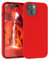 EAZY CASE Premium Silikon Handyhülle kompatibel mit iPhone 15 Slimcover mit Kameraschutz und Innenfutter, Silikonhülle, Schutzhülle, Bumper, Handy Case, Hülle, Softcase, Rot