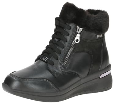 CAPRICE Comfort Damen Sneaker hoch mit Fütterung mit Reißverschluss Wasserabweisend