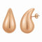 Onvavient Ohrringe Dupes, Ohrhänger Damen, Wassertropfen Ohrring Hypoallergene, Elegante Damenohrringe, Modeschmuck Schmuckstück Ohrstecker für Frauen Mädchen (Rosegold, 18 x 31 mm)