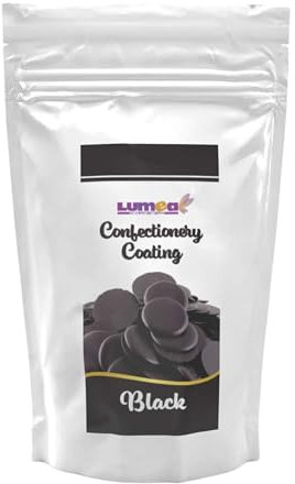 Dekozauber24 Kuvertüre Drops, schwarz, 500g, mit Kakao und weisse Schokolade Geschmack, Deco Melts Chips, mikrowellengeeignet, für Cake Pops, Torten, Kuchen, Drip oder Glasur