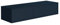 Vente-unique - Waschbeckenunterschrank hängend - Dunkelblau - 150 cm - ISAURE II