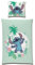 Familando Lilo und Stitch Bettwäsche für Mädchen in 135x200 80x80cm · Kinderbettwäsche aus 100% Baumwolle mit Reißverschluss · Bettwäsche Set mit Stitch Motiv Aloha (Türkis)