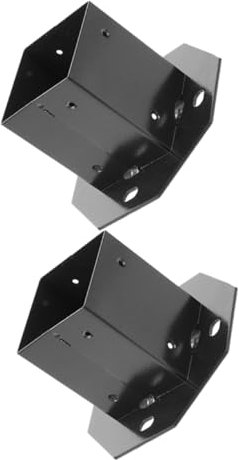 WOONEKY Deckpfostenhalterung Briefkastenpfostenschutz Zaunhalterung Stabile Unterstützung