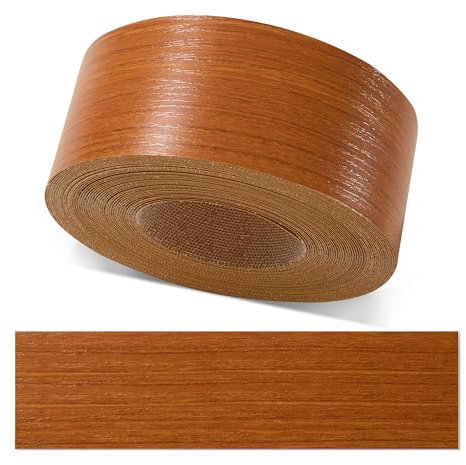 ben+camilla.com Kantenumleimer zum Aufbügeln | Kirschbaum Pore 45 mm x 5 m Rolle (matt mit Struktur) | Premium Qualität für professionelle Ergebnisse | Kantenschutz