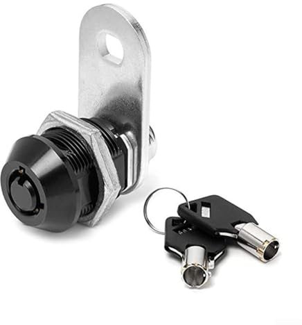 Keyed Alike - Cerradura tubular de 17 mm para buzón, cajón y caja de herramientas con cámara de parada reversible