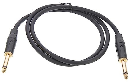 BESTonZON Male to Male Audio Cable for Electric Guitar and Sturdy Guitar Cable Low Noise Resistance for Amplifiers and Audio Devices Black