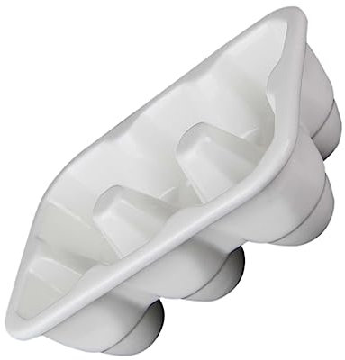 RORPOIR 6cuadrículas Bandeja De Huevos Rejillas Contenedor De Cerámica Para Guardar Huevos Para Refrigerador y Cocina