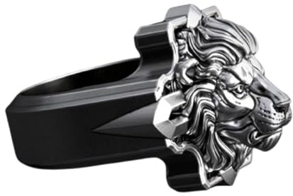 Hmsanase Ring Ringe Damen Bijouterie Herren Männer Ring Grasland Löwe Ringe Animal Style Für Frauen