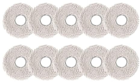DHPLYO Kit di Accessori for mop Compatibile con Robot aspirapolvere Cecotec/Conga 11090, Panni di Ricambio in Microfibra for Pulizia.