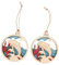 iplusmile 2 Stück Holz-Delfin-Ornament, Meerestier, Küstendekor, Handgefertigt, Aus Holz, Meerestier, Hängende Dekoration, Nautische Baumschmuck