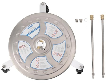 PODSJD 16 Zoll Flächenreiniger Edelstahl, Hochdruckreiniger Zubehör, 4000PSI, vielseitig einsetzbar - kräftige Reinigung, rostfrei & langlebig, für Terrasse, Boden & Fliesen