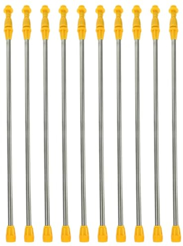 Alasum 4 Stück-pack Verlängerungsstange für Sprühgerät aus Edelstahl und Kunststoff Leichte Teleskop Sprühstange für Präzises Sprühen im Garten und Landwirtschaft