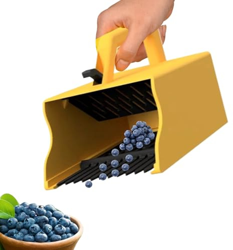 Heidelbeerpflücker,Fruchtpflücker mit Schaufelfunktion | Johannisbeer-Ernteharke - für Außenbereich, Terrasse, Gewächshaus, Hof, Beeren, Johannisbeeren
