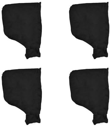 PIGIAOKA Miter Saw Dust Bag for 255 Aluminum Sawing Machine, 4Pcs Sander Dust Bag Replacement with Zipper, Dust Collector Bags for Tank Belt Sander, Edge Planer, Diagonal Saw, Miter Saw Accessories