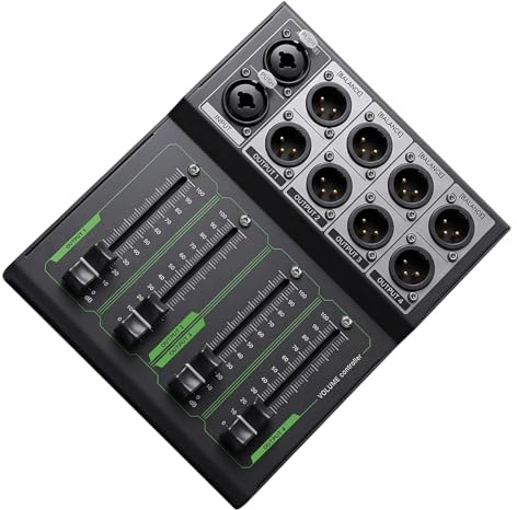 carotoe Regolatore di volumi professionale per monitor passivo per sistemi domestici da studio senza bisogno di alimentazione esterna controller di capacità XLR passivo