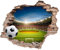Eurographics DS-DC6023 German Soccer 50x70 Wandtattoo, Plastik, Bunt, 70, 00 x 50, 00 x 0, 40 cm