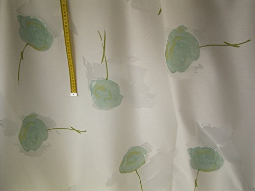 Gardinen Ausbrennerstoff natur mit Blumen