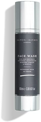 Daimon Barber Age Defence Face Wash, Men's Hydrating Cleanser 100ml | Repairing Non-Drying Formula that Enhances Skin Texture and Tone. Provides 72 Hours of Hydration for Healthier Looking Skin.