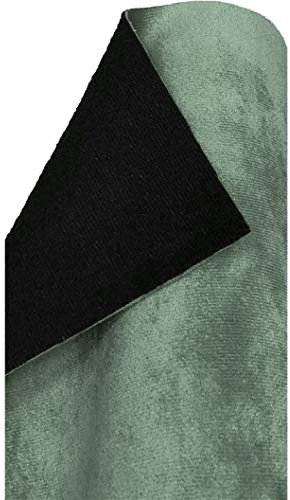 A-Express Samtstoff Faux Wildleder Stoff Dekostoff Kostümstoff Modestoff Stoff zum Nähen und Dekorieren Samt Material Meterware - Hellblau 2 Meter 200cm x 145cm