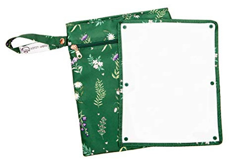 Sarah Wells Pumparoo Wet/Dry Bag for Breast Pump Parts (Olive You)