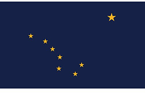 GORISE Alaska Staatsflagge USA, 90 x 150 cm, amerikanische Flaggen für Outdoor-Dekoration, US-Flagge, UV-geschützt (Alaska-Flagge 3 x 5)