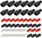 GTIWUNG 12 Pair 30A Quick Disconnect Power Terminals Connectors, Red Black Quick Connect Battery Connector Modular Power Connectors Set, AWG12-16